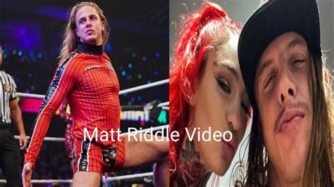 matt riddle snapchat|Matt Riddle Private Video Leaks To Cause New Controversy